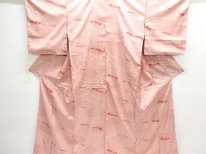 アンティーク　青海波模様本場大島紬着物(染)